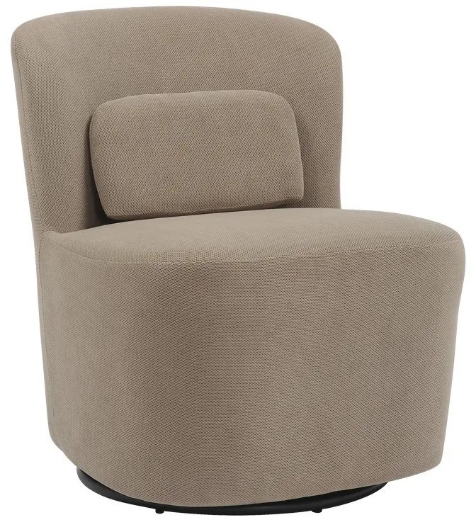 Πολυθρόνα Περιστρεφόμενη Swish 350-000021 63x76x76,5cm Taupe