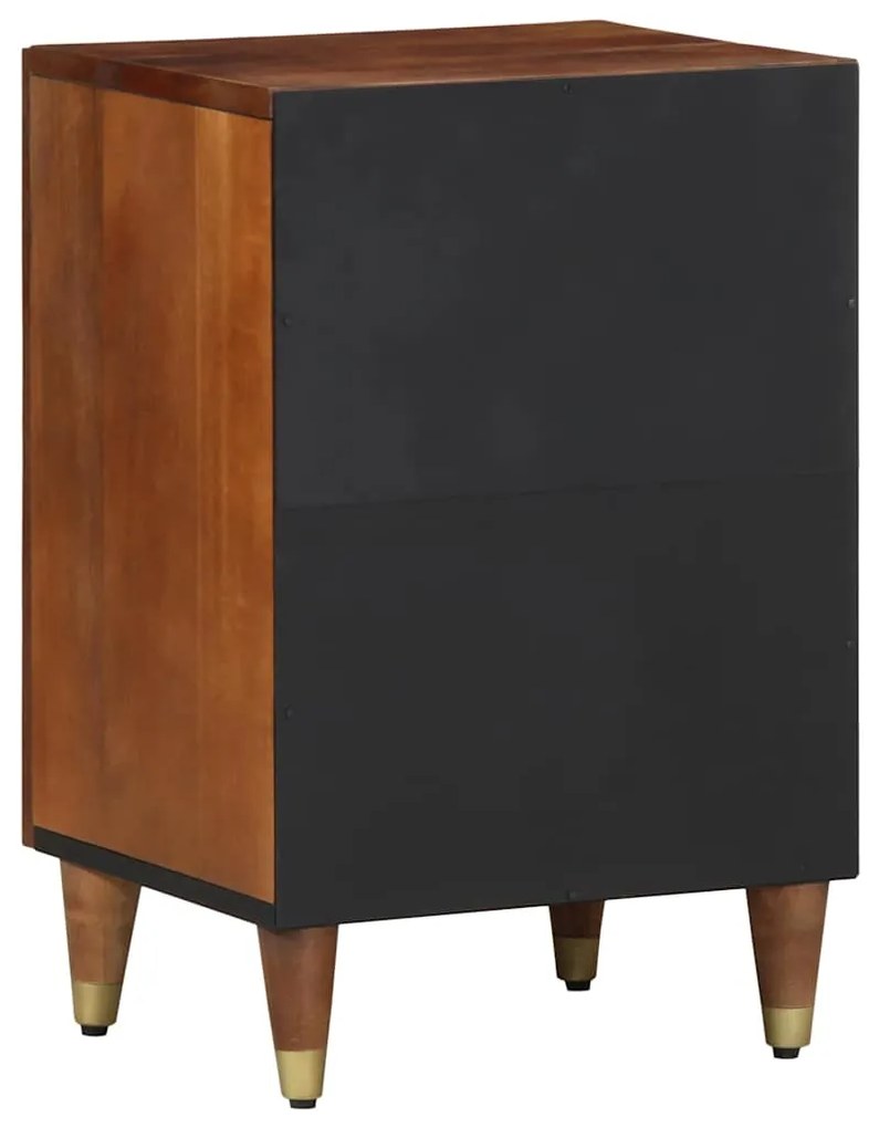 vidaXL Ντουλάπι Μπάνιου Καφέ 38 x 33.5 x 58 εκ. Μασίφ ξύλο μάνγκο