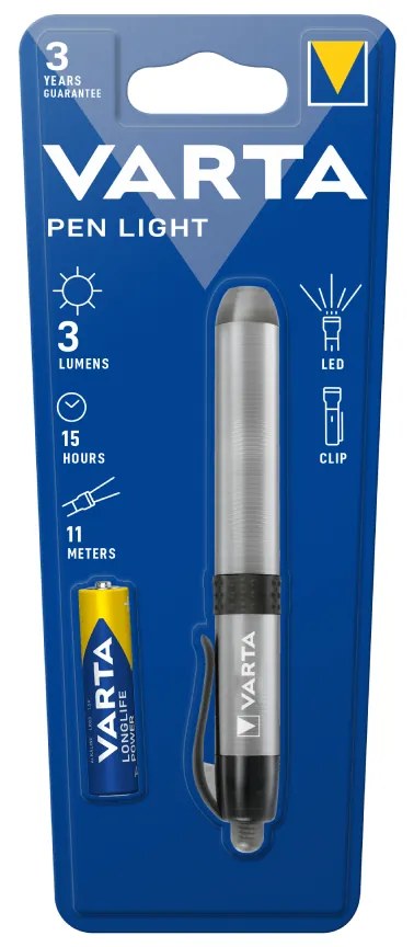 Varta 101421 Penlight Φακός LED με Μέγιστη Φωτεινότητα 3lm + 1 x AAA Μπατ.