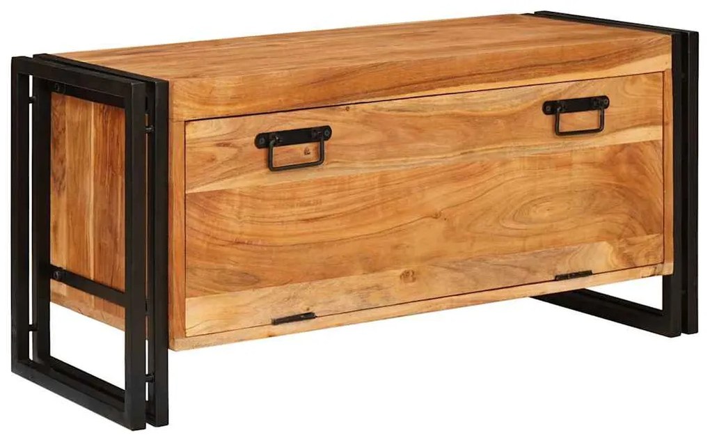 vidaXL Ντουλάπα Παπουτσιών Καφέ 90 x 38 x 45 εκ. Μασίφ ξύλο ακακίας