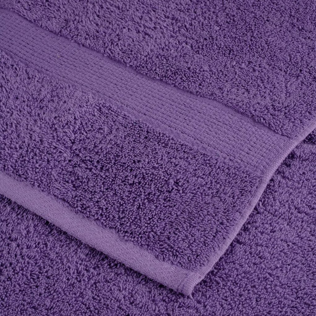 vidaXL Πετσέτες 10 pcs Μοβ 15 x 21 cm Βαμβάκι