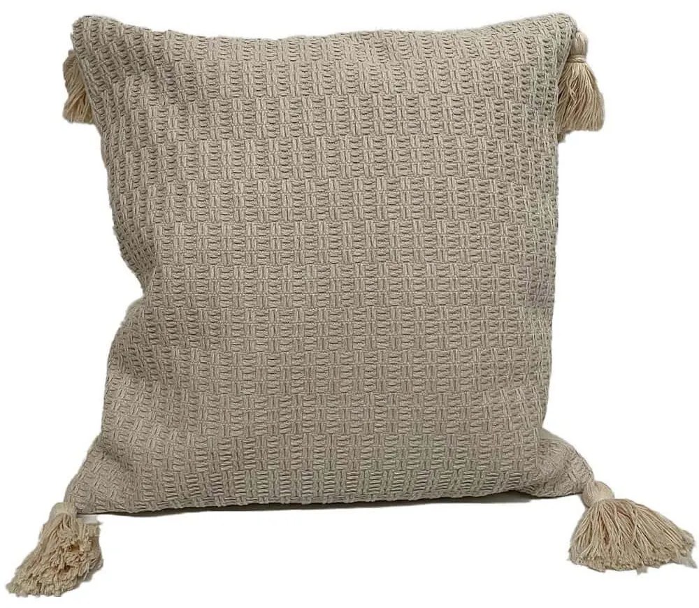 Μαξιλάρι Διακοσμητικό (Με Γέμιση) DWTA1001 White Espiel 42X42 Ύφασμα