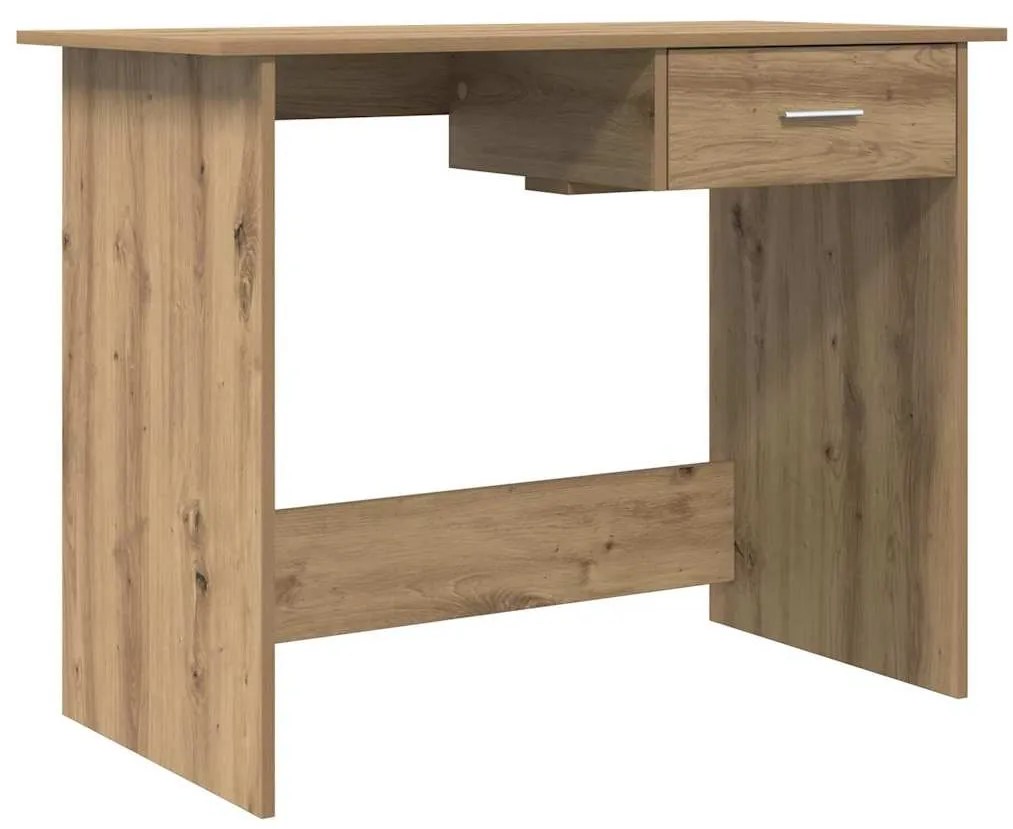 vidaXL Γραφείο artisan δρυς 100 x 50 x 76 εκ. Επεξεργασμένο ξύλο