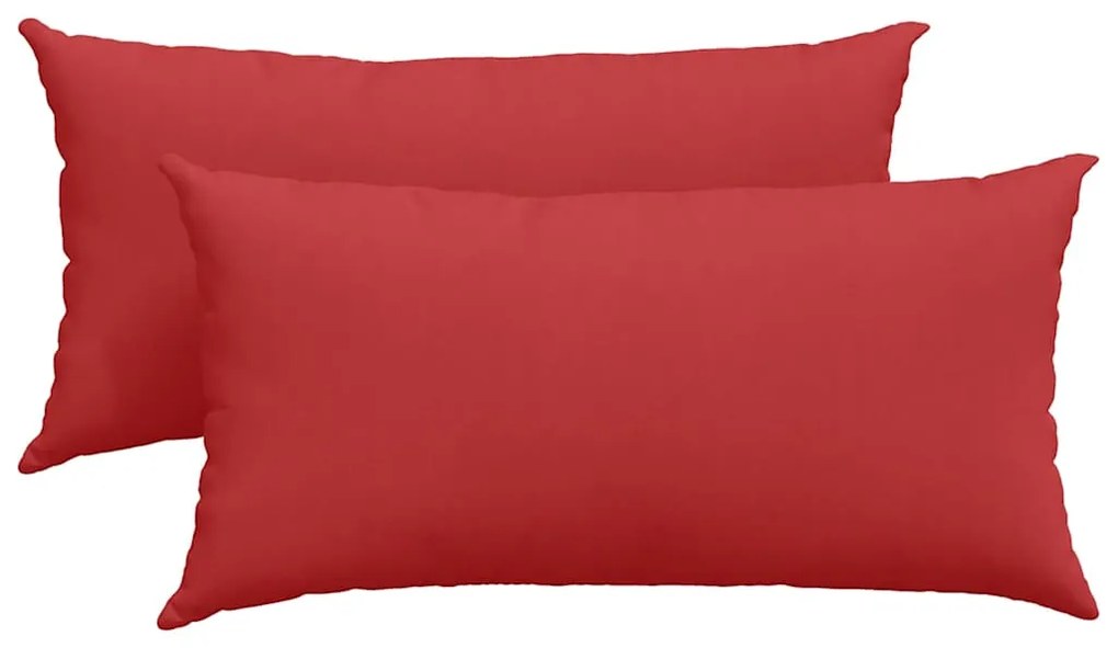 vidaXL Μαξιλάρι Καναπέ 2 pcs Κόκκινο 80 x 40 cm ύφασμα