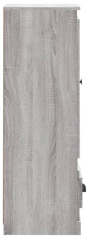 vidaXL Ντουλάπι Γκρι sonoma 36x35,5x103,5 εκ. από Επεξεργασμένο Ξύλο
