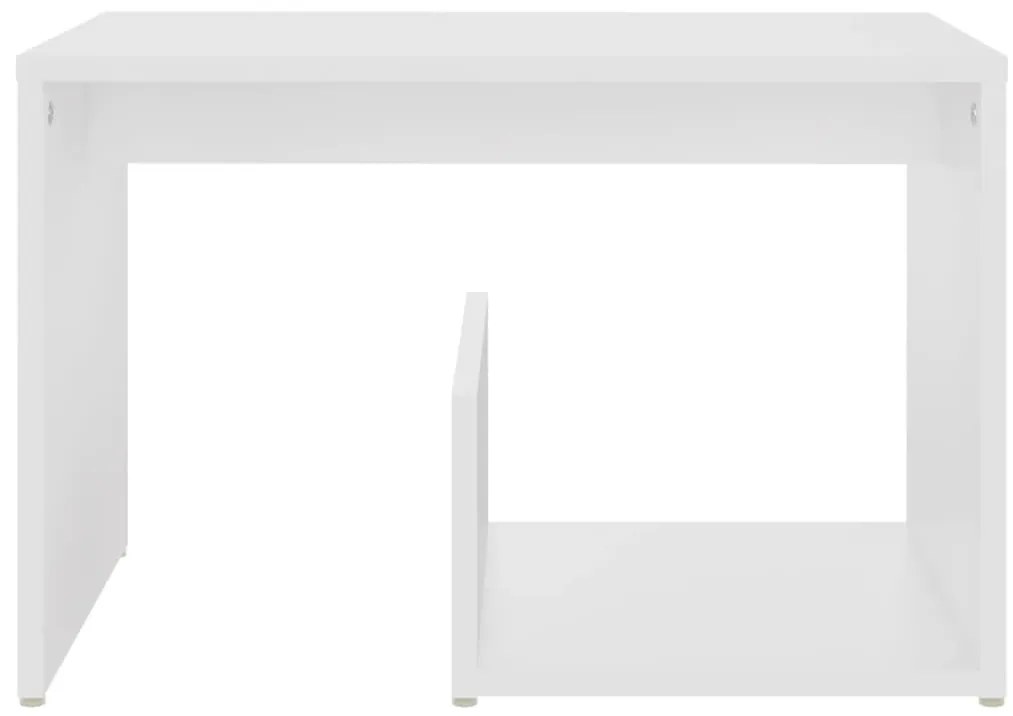 vidaXL Τραπέζι Βοηθητικό Λευκό 59 x 36 x 38 εκ. από Επεξ. Ξύλο