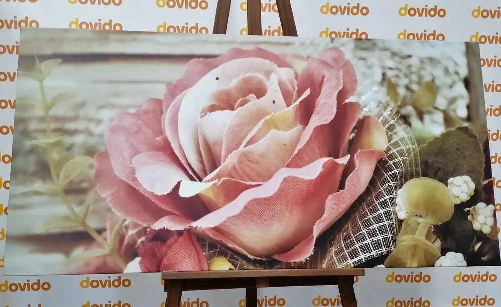 Εικόνα κομψό vintage τριαντάφυλλο - 120x60