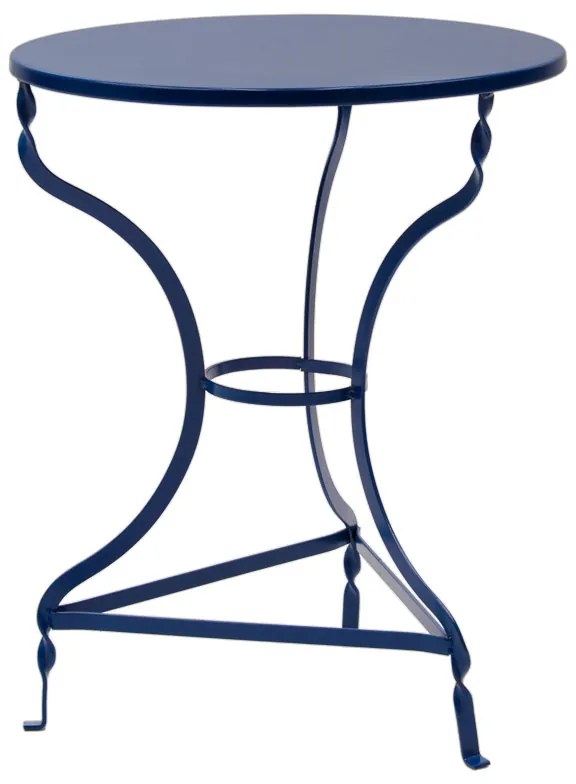 Τραπέζι Noah pakoworld μεταλλικό μπλε Φ58x72εκ Model: 243-000010