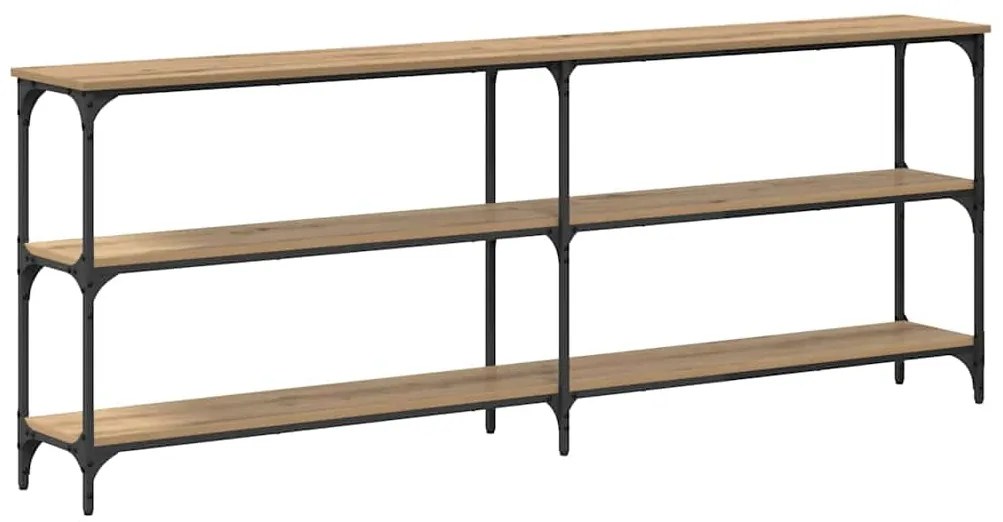 vidaXL Τραπέζι κονσόλας artisan δρυς 200 x 29 x 75 cm