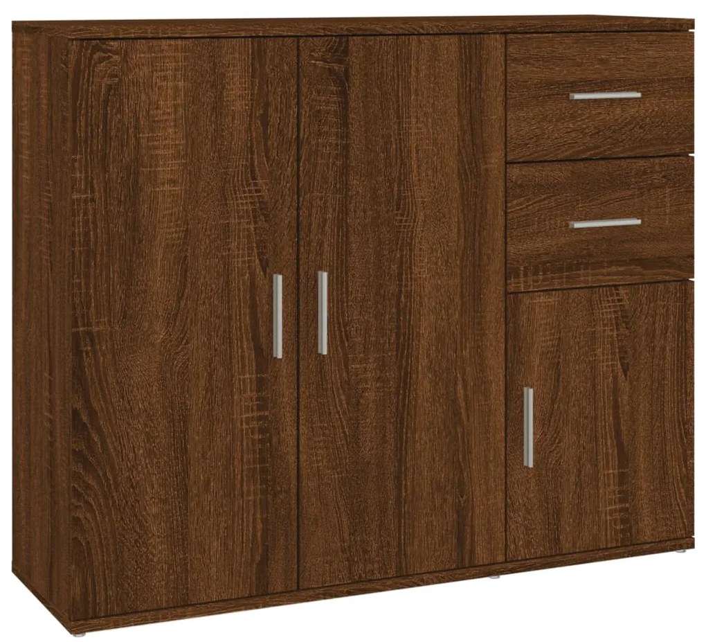 vidaXL Μπουφές Καφέ Δρυς 91x29,5x75 εκ. από Επεξεργασμένο Ξύλο