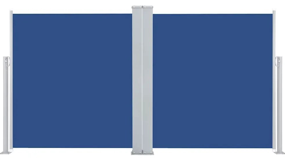vidaXL Σκίαστρο Πλαϊνό Συρόμενο Μπλε 160 x 600 εκ.