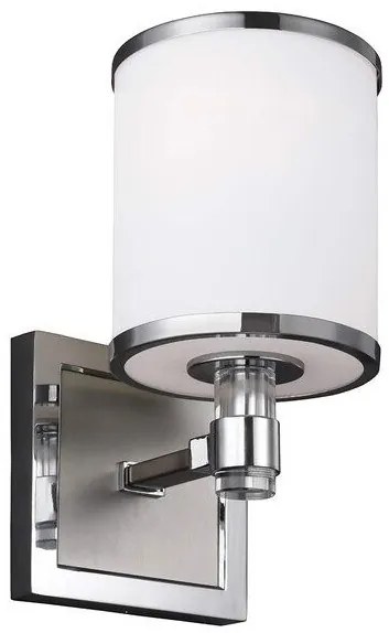 Απλίκα Φωτιστικό Τοίχου 1xE27 Νίκελ Prospect Park FE-PROSPECT-PARK1 Elstead Lighting-FE-PROSPECT-PARK1-Νίκελ Ματ FE-PROSPECT-PARK1