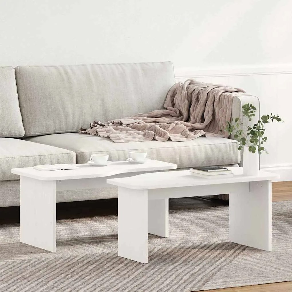 vidaXL Τραπεζάκι σαλονιού Λευκό 100 x 69 x 35.5 εκατοστά
