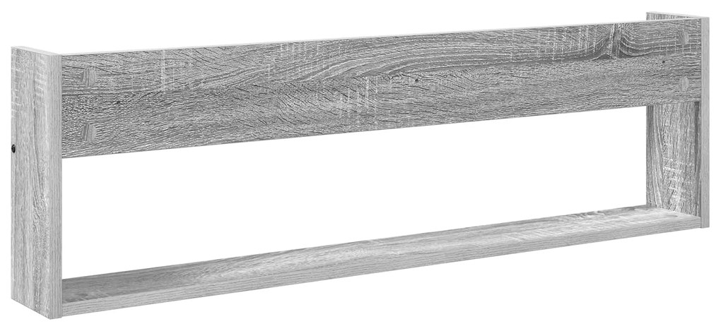 vidaXL Ράφι Περιοδικών με ράφι Γκρίζο Σονομα 100 x 12 x 30 εκ