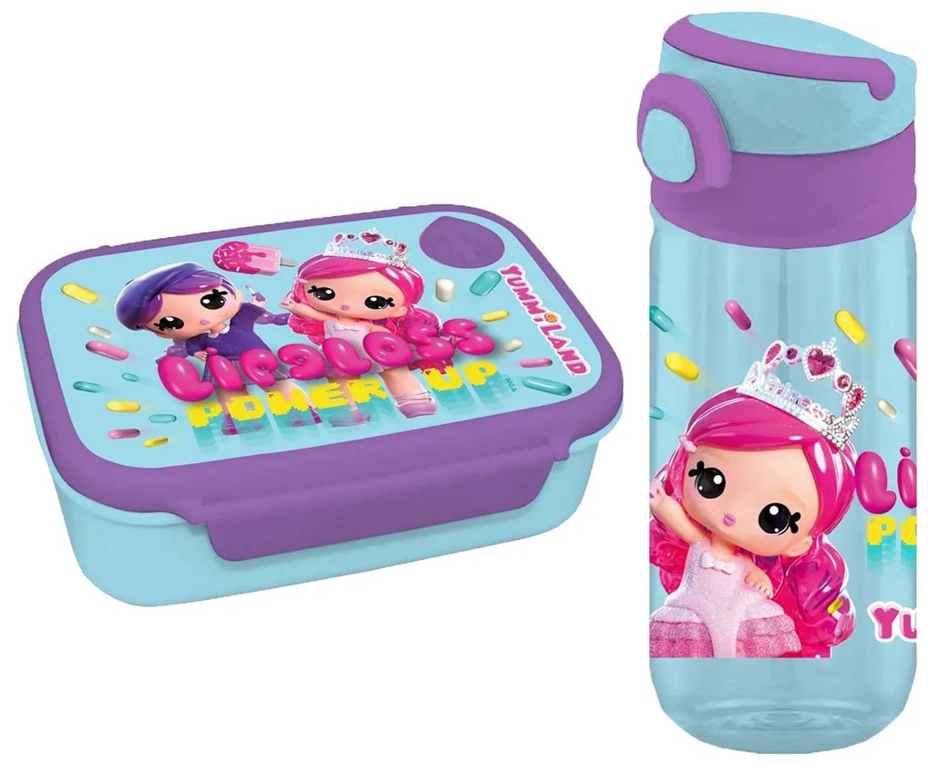 Φαγητοδοχείο 800ml &amp; Παγούρι 500ml  Must Yummiland 000390104