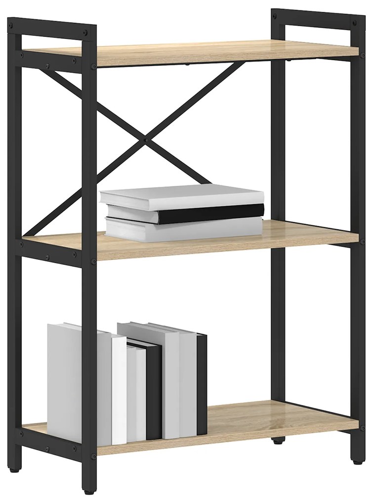 vidaXL Βιβλιοθήκη Sonoma Δρυς 60 x 30 x 83 εκ Επεξεργασμένο ξύλο