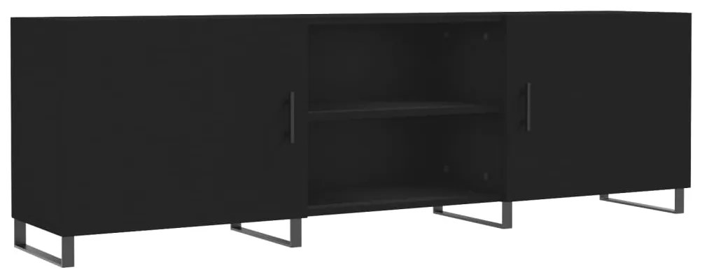 vidaXL Έπιπλο Τηλεόρασης Μαύρο 150x30x50 εκ. Επεξεργασμένο Ξύλο