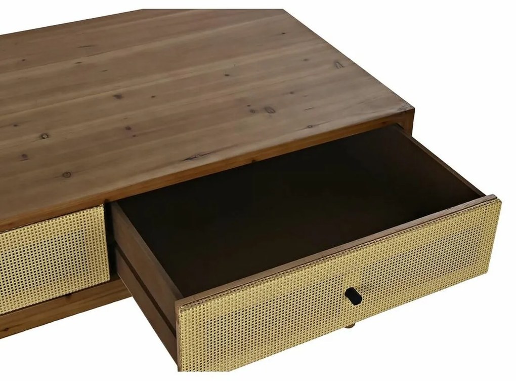 Τραπεζάκι Καφέ DKD Home Decor Έλατο ρατάν (106 x 55 x 46 cm)