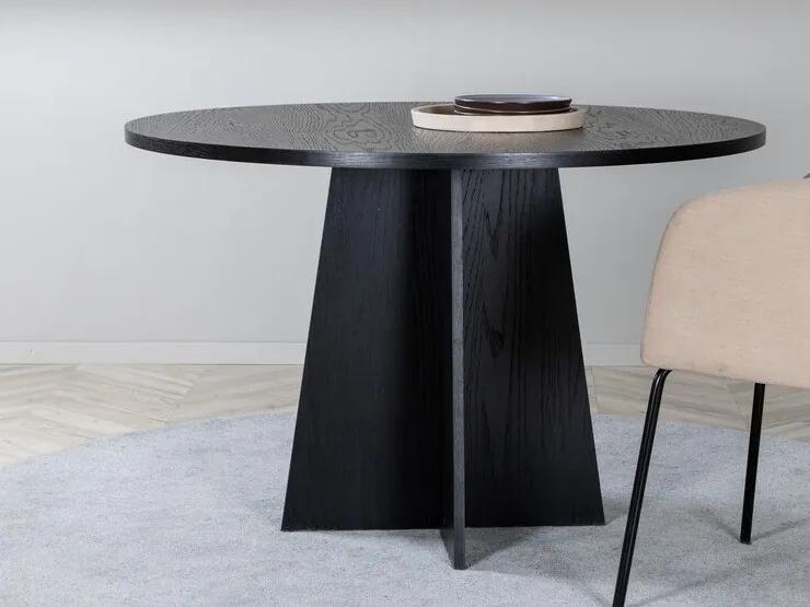 Τραπέζι Dallas 3209, Μαύρο, 75cm, 30 kg, Ινοσανίδες μέσης πυκνότητας, Φυσικό ξύλο καπλαμά | Epipla1.gr