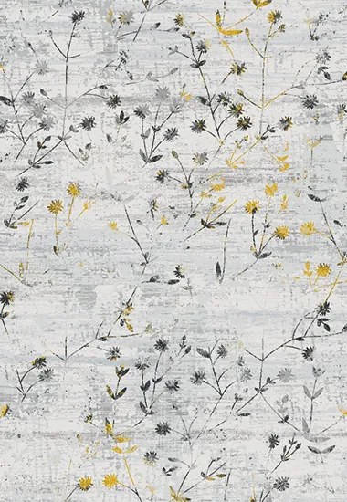 Χαλί SHINY VELVET 5641/Anthracite Yellow &#8211; 133×190 cm 133X190 ANTHRACITE-YELLOW