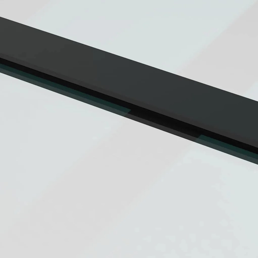 vidaXL Συρόμενη Πόρτα με Μηχανισμό 76x205 εκ. Γυαλί ESG &amp; Αλουμίνιο