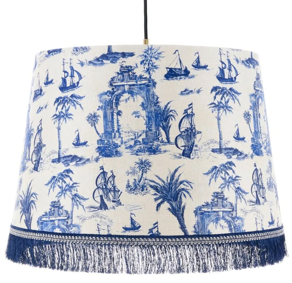 Φωτιστικό Οροφής The Old Harbour Cl50396 Ø25Xø35Xh25 E27 White-Blue Mindthegap Metal, Fabric