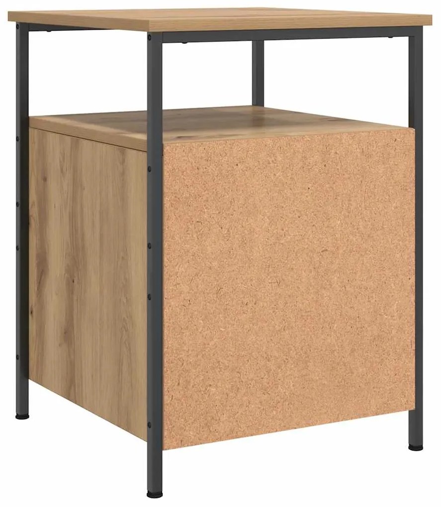 vidaXL Κομοδίνο τεχνίτης Δρυς 44x45x60 εκ. από Επεξεργασμένο Ξύλο