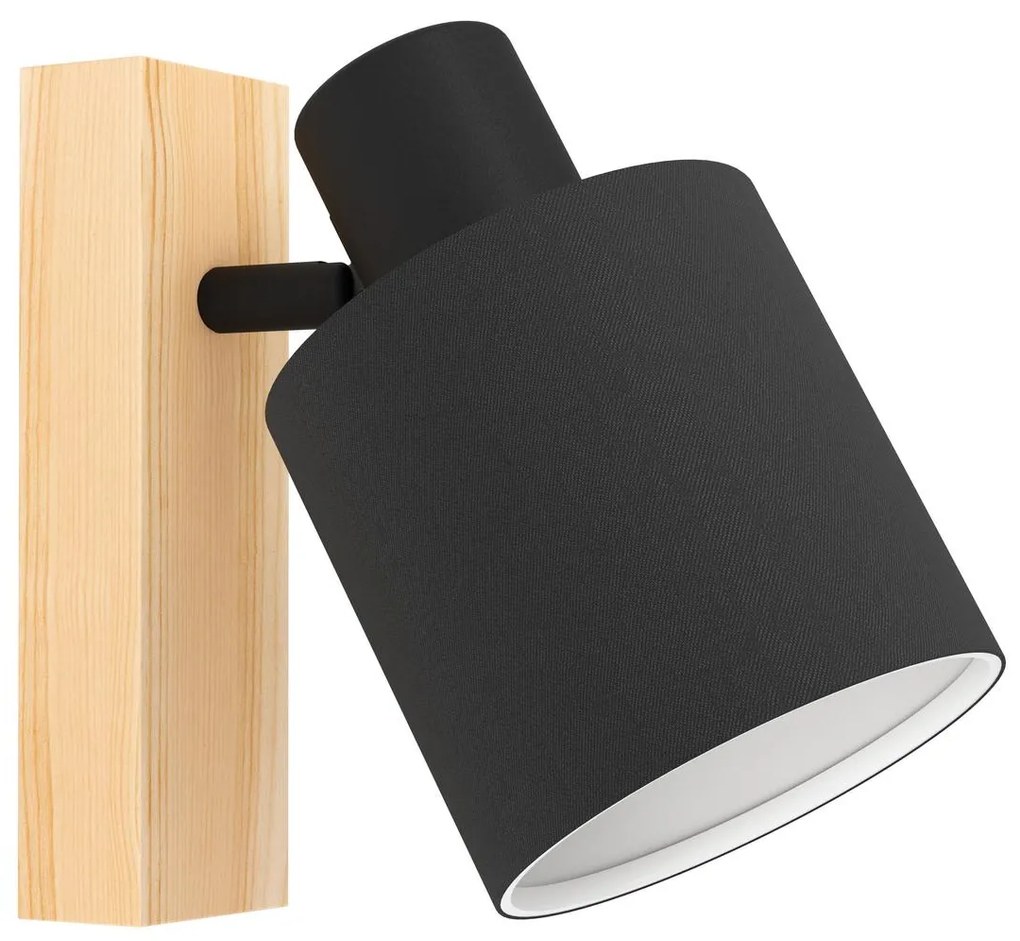 Φωτιστικό Σποτ Eglo 99488 BATALLAS Καφέ (Brown)|Μαύρο Ματ (Black Mat)