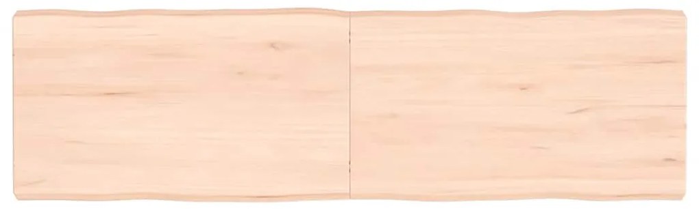vidaXL Επιφάνεια Τραπεζιού 140x40x(2-6) εκ. Ακατέργ. Μασίφ Ξύλο Δρυός