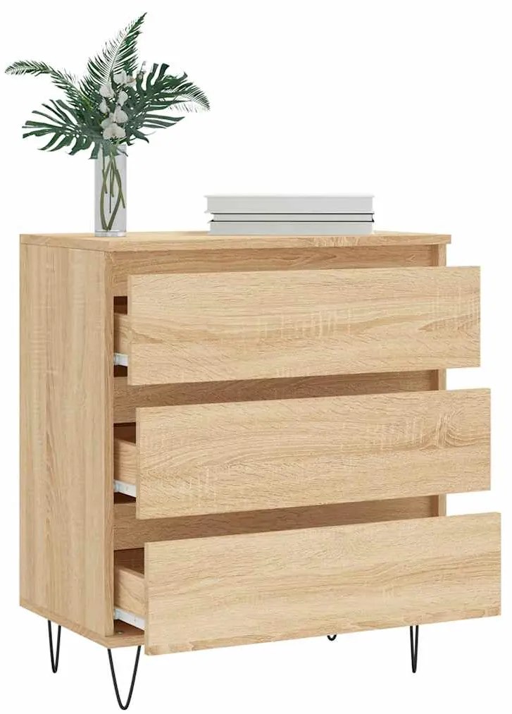 vidaXL Συρταριέρα Sonoma Δρυς 60x35x70 εκ. Επεξεργασμένο Ξύλο