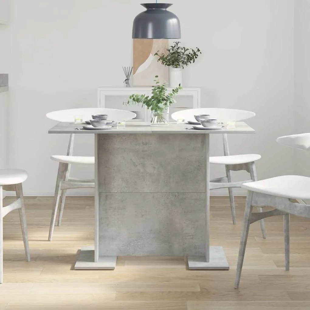 vidaXL Τραπεζαρία Γκρι σκυροδέματος 110 x 60 x 75 cm