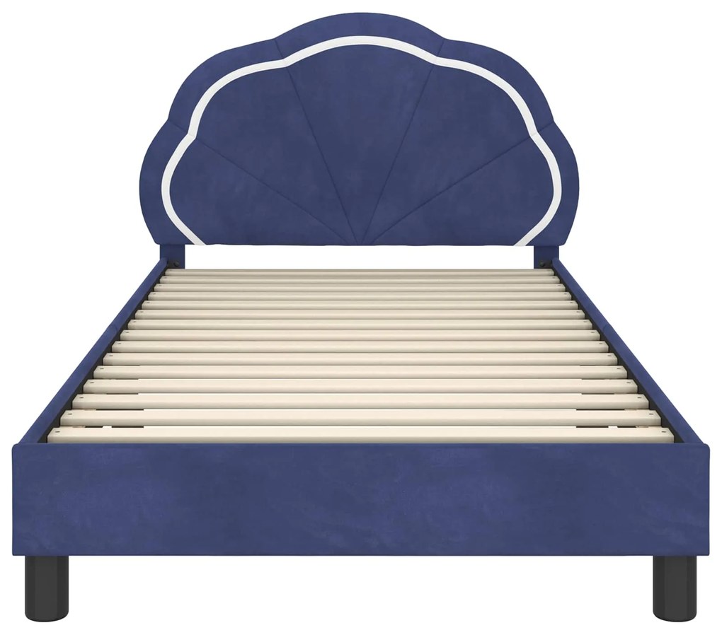 vidaXL Κρεβάτι Παιδικής Κρεβατοκάμαρας με Κεφαλάκι Μπλε Αστυνομίας