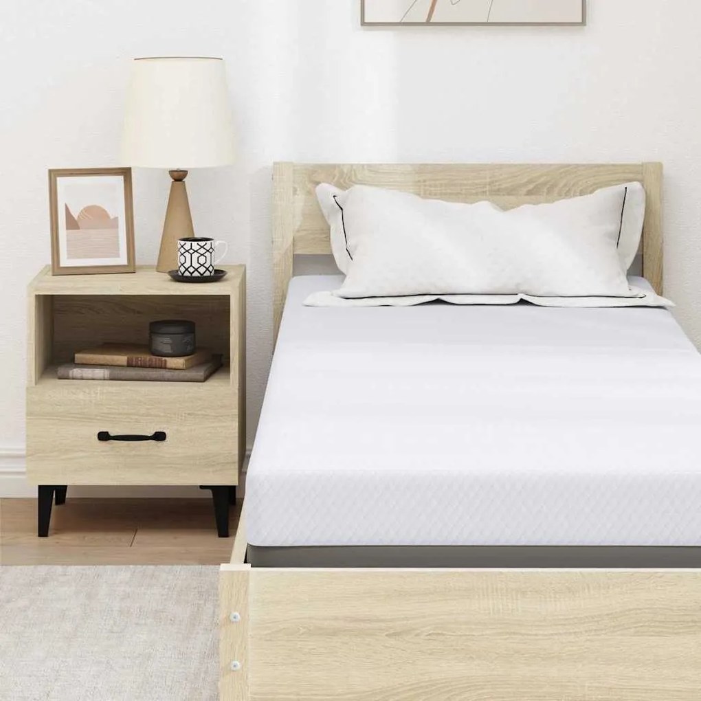 vidaXL Στρώματα Λευκό 70 x 200 cm 100% ύφασμα πολυεστέρα με τζακάρ
