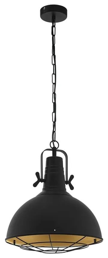 Φωτιστικό Οροφής Κρεμαστό Cannington 49742 Black-Gold Eglo Metal