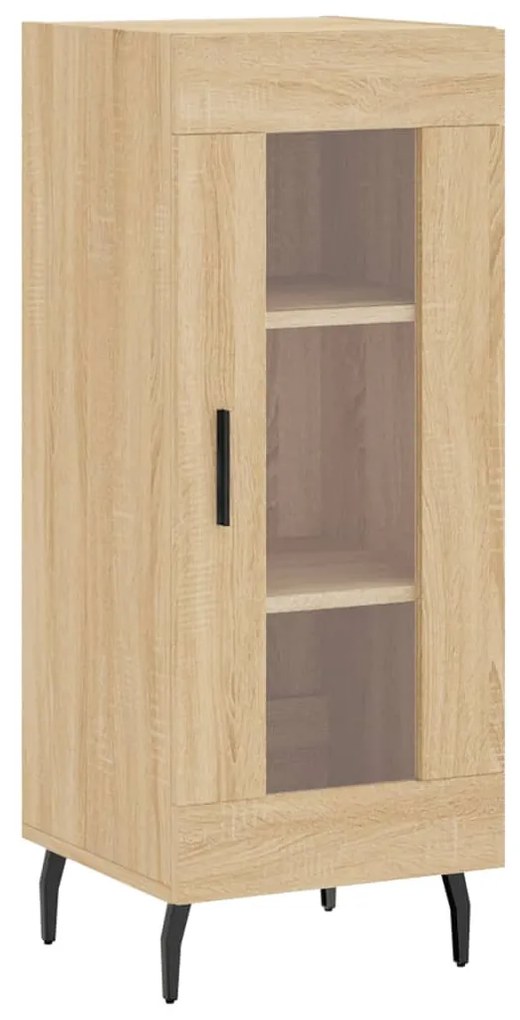 vidaXL Μπουφές Sonoma δρυς 34,5 x 34 x 180 εκ. από Επεξεργασμένο Ξύλο