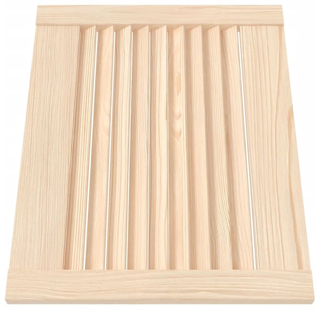 vidaXL Πορτάκια με Περσίδες 4 Τεμ. 39,5x49,4 εκ. από Μασίφ Ξύλο Πεύκου