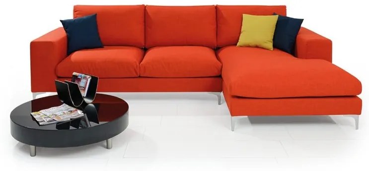 Γωνιακός καναπές, Thanos πορτοκαλί 293x87x171cm Δεξιά γωνία –TIT-TED-004