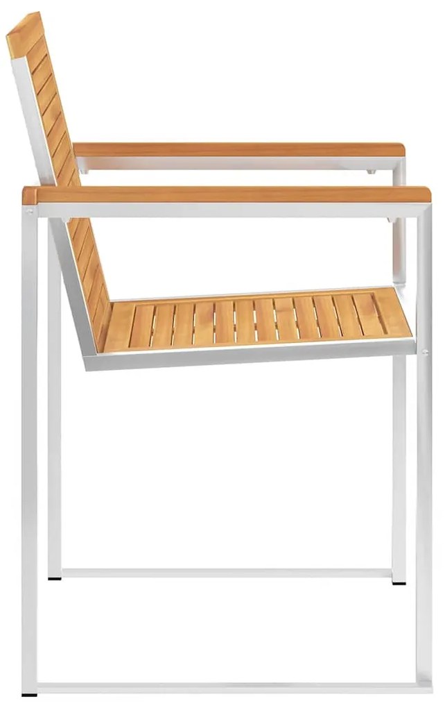 vidaXL Καρέκλες Κήπου 6 τεμ. από Μασίφ Ξύλο Teak με Μαξιλάρια