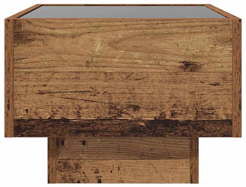 vidaXL Τραπεζάκι σαλονιού Παλιό ξύλο 40 x 40 x 30 cm