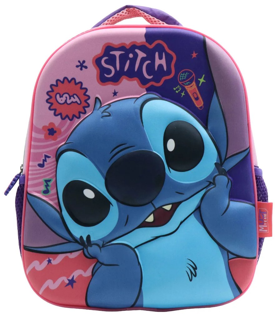 Σχολική Τσάντα Νηπιαγωγείου (26x10x32) Must 3D Lilo &amp; Stitch 000565078