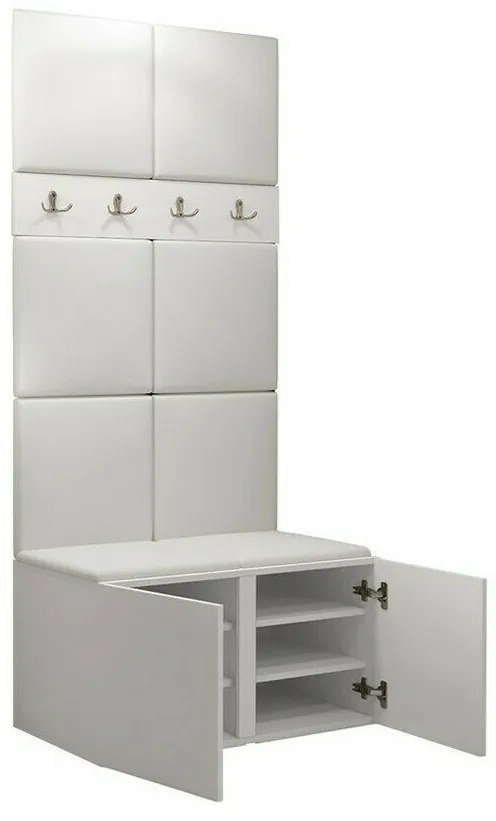 Σετ διαδρόμου Hartford 267, 186x84x46cm, 27 kg, Artisan βελανιδιά, Καφέ, Πλαστικοποιημένη μοριοσανίδα, Ταπισερί, Εντοιχισμένη, Τοίχου | Epipla1.gr