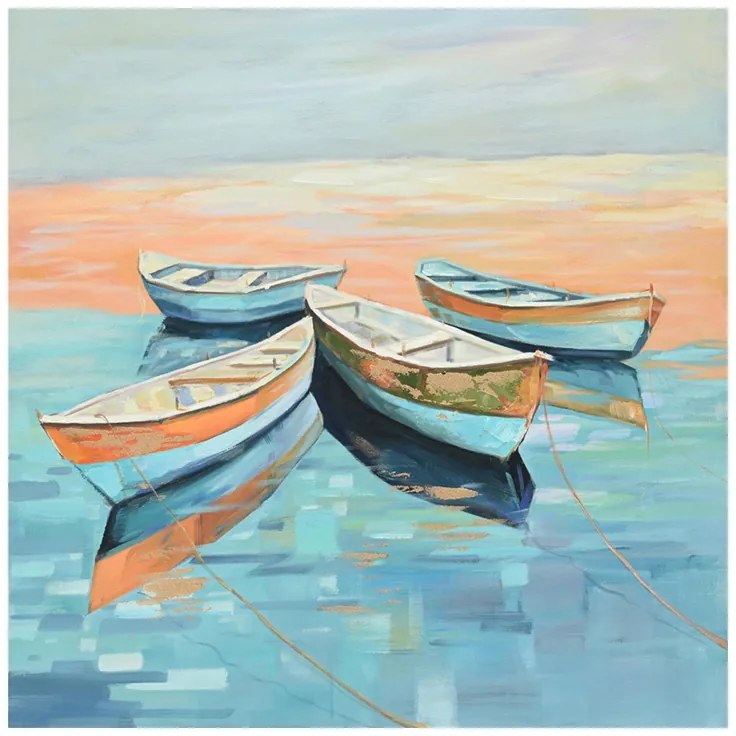 Πίνακας σε καμβά Boatty Inart 100x3x100εκ