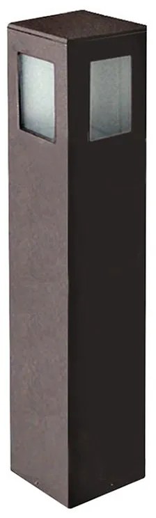 Adeleq Κολώνα Αλουμινίου Τετράγωνη D15cm H90cm Ε27 Σκουριά 9-72759081