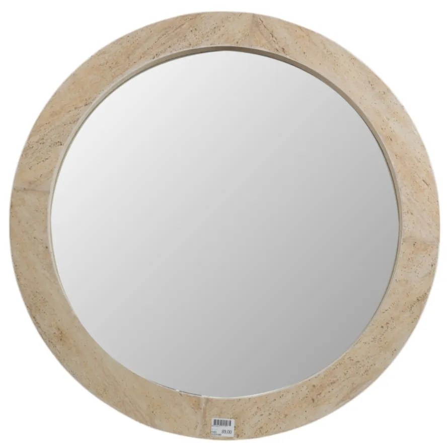 Καθρέπτης Τοίχου Μαρμάρινος Μπεζ 80x3,5x80εκ. Zen Collection 25.22.51653