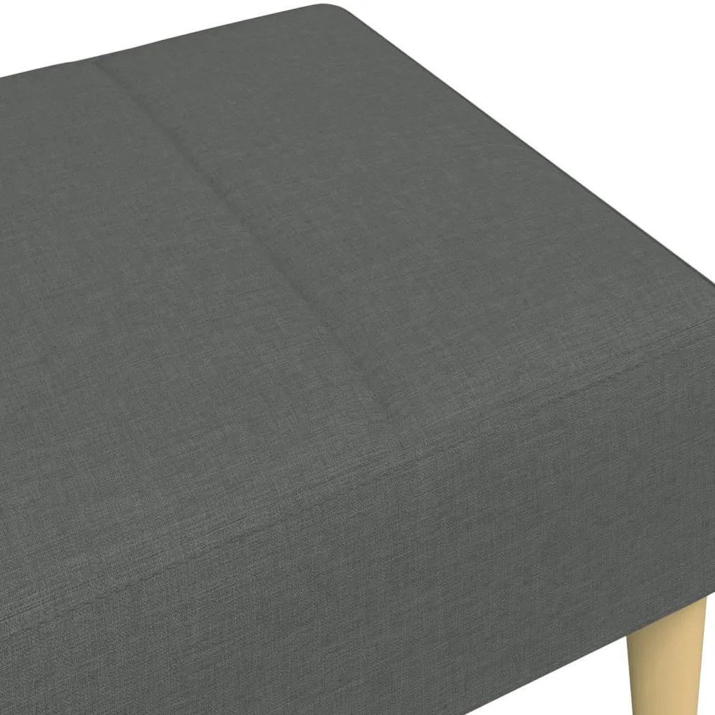 Υποπόδιο Σκούρο Γκρι 77x55x31 εκ. Υφασμάτινο 4007372