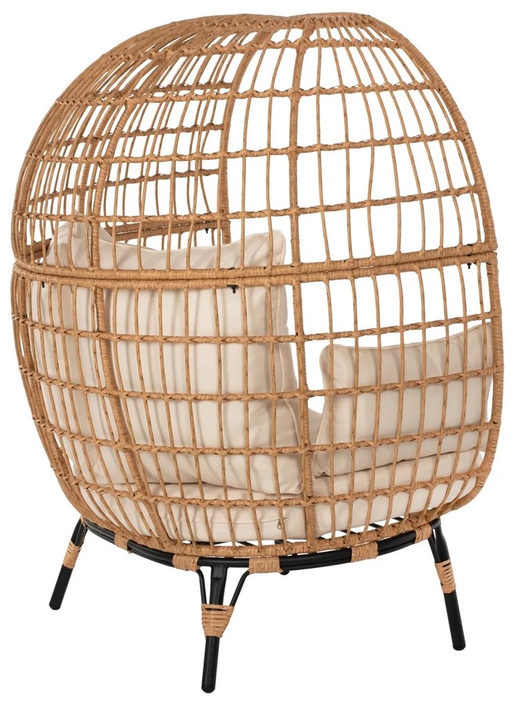 ΠΟΛΥΘΡΟΝΑ ΦΩΛΙΑ MIAMI 2 ΑΤΟΜΩΝ ΤΥΠΟΥ RATTAN  130x80x157Υ εκ.