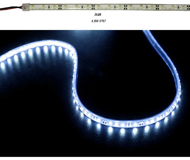 Adeleq Ταινία Led 5 Μέτρα 12Vdc 4.8W Και 60Led Ανά Μέτρο Ip67 Μπλε 30-3412104