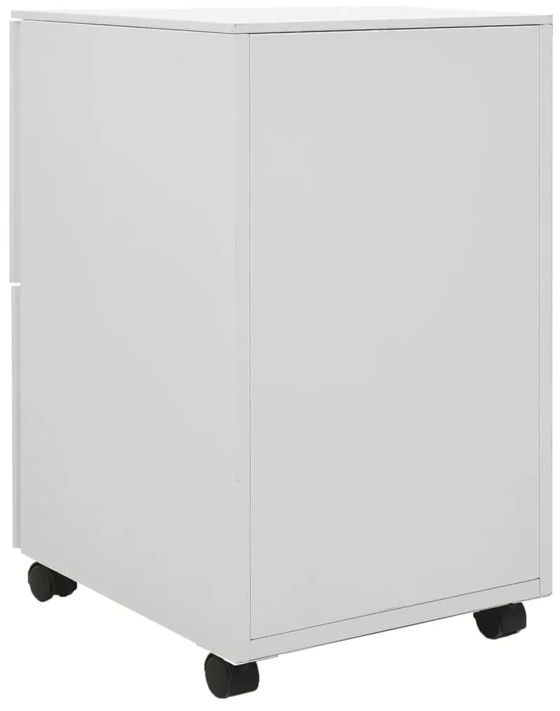 vidaXL Αρχειοθήκη Φορητή Ανοιχτό Γκρι 39 x 45 x 67 εκ. Ατσάλινη