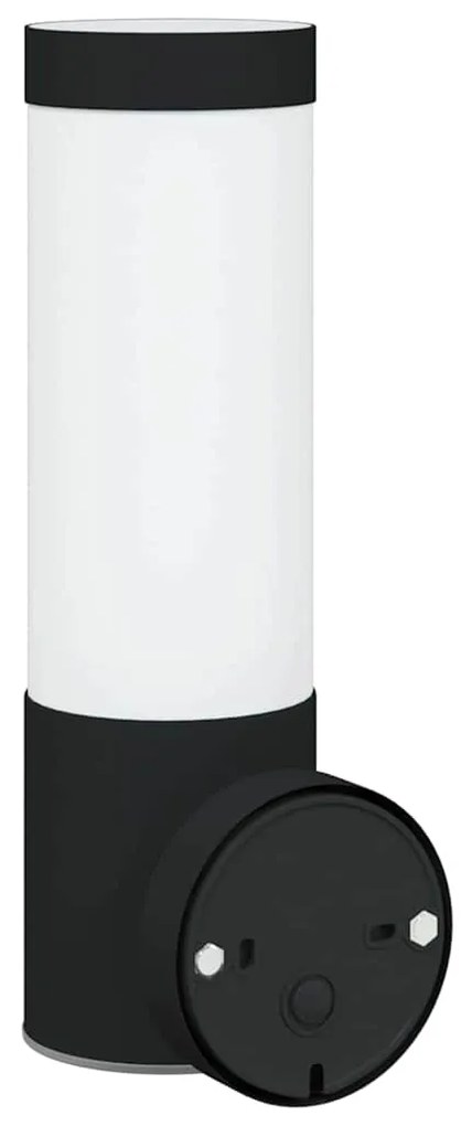 vidaXL Εξωτερικά Φωτιστικά Τοίχου 2 pcs Μαύρο 12 x 7.5 x 27 εκ