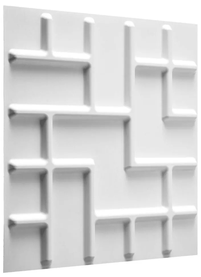 WallArt Πάνελ Τοίχου Τρισδιάστατα GA-WA16 24 τεμ. Tetris - Λευκό
